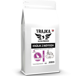 TRAJKA ADULT Królik z Indykiem 2kg